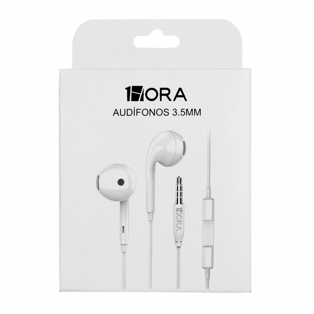 Audífonos manos libres 1hora con controlador de volumen y entrada jack de 3.5mm,/ aut122